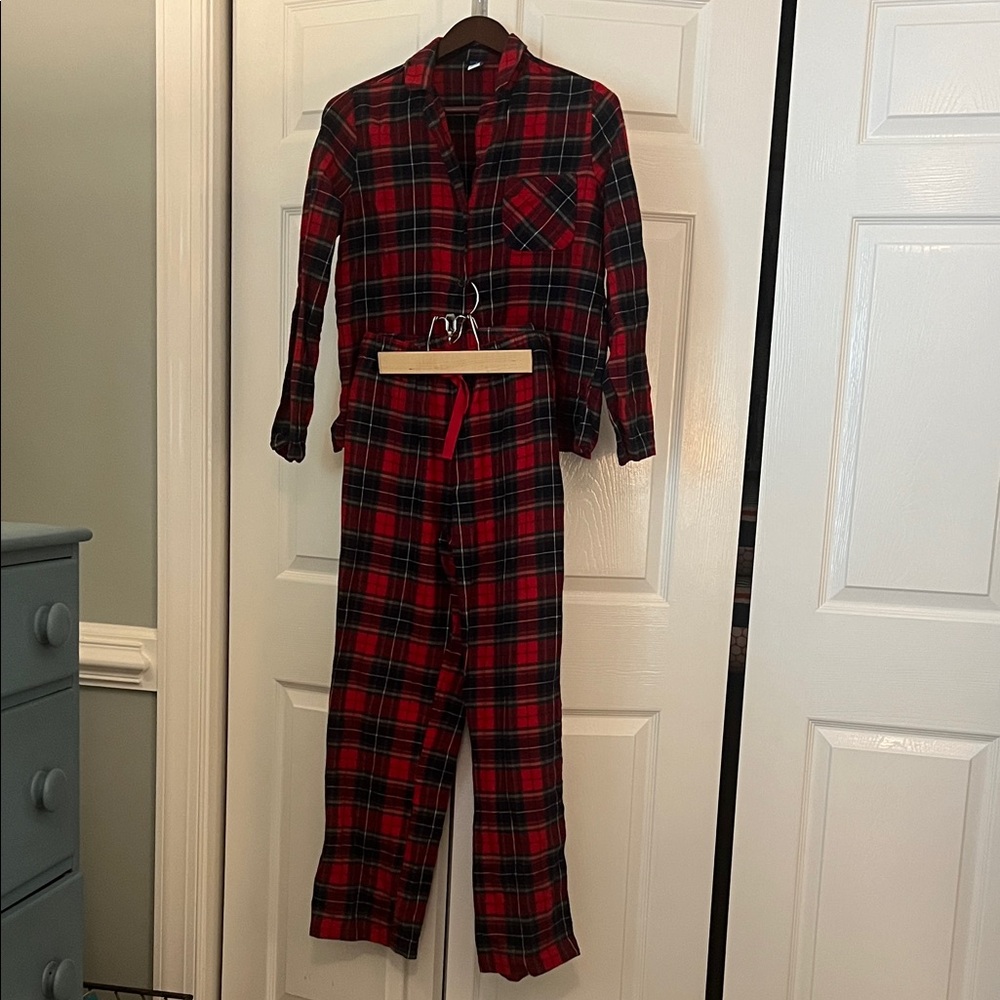 Old Navy Plaid Pajamas - Red and Black